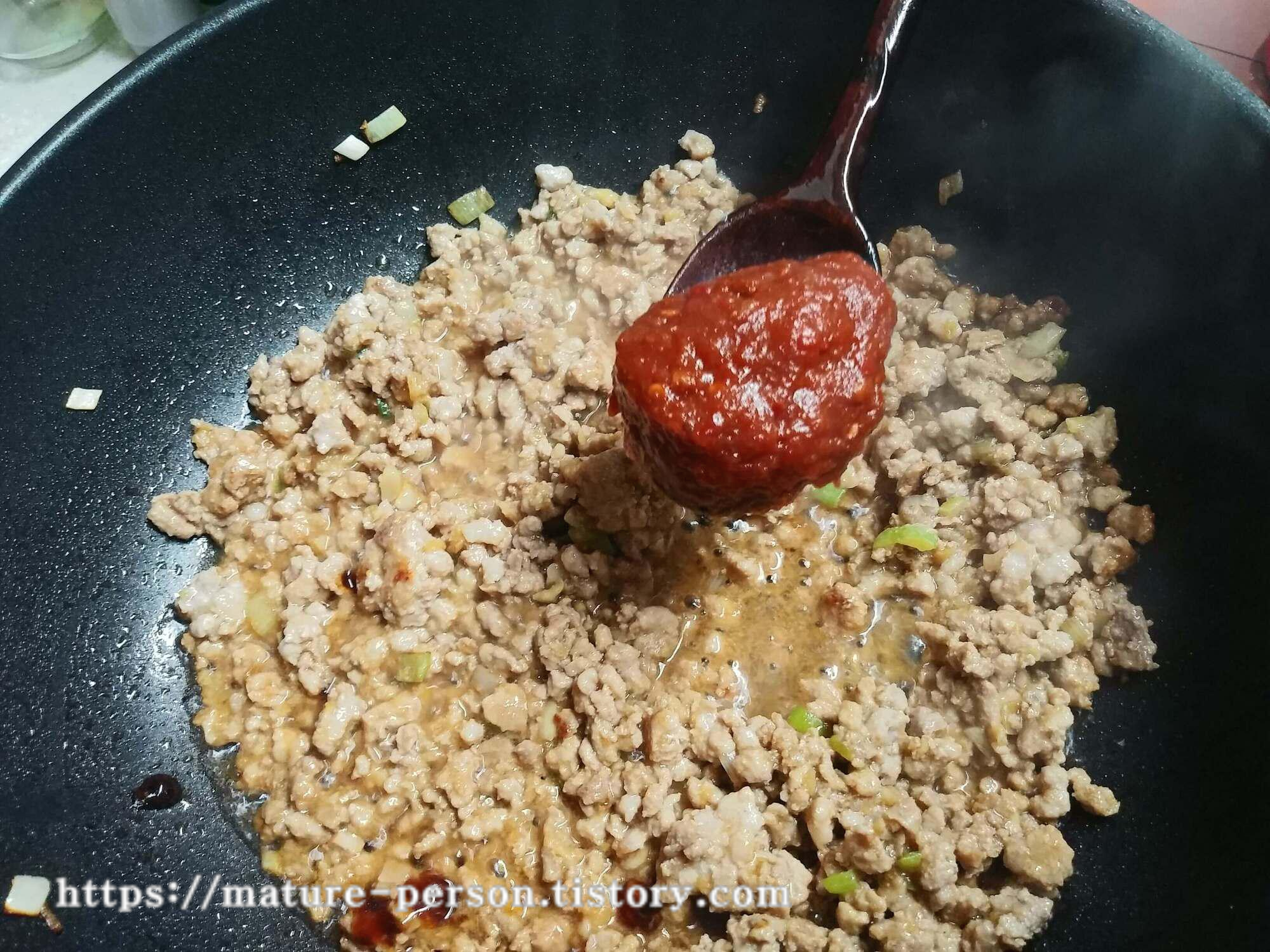 마제소바 - 간고기 두반장