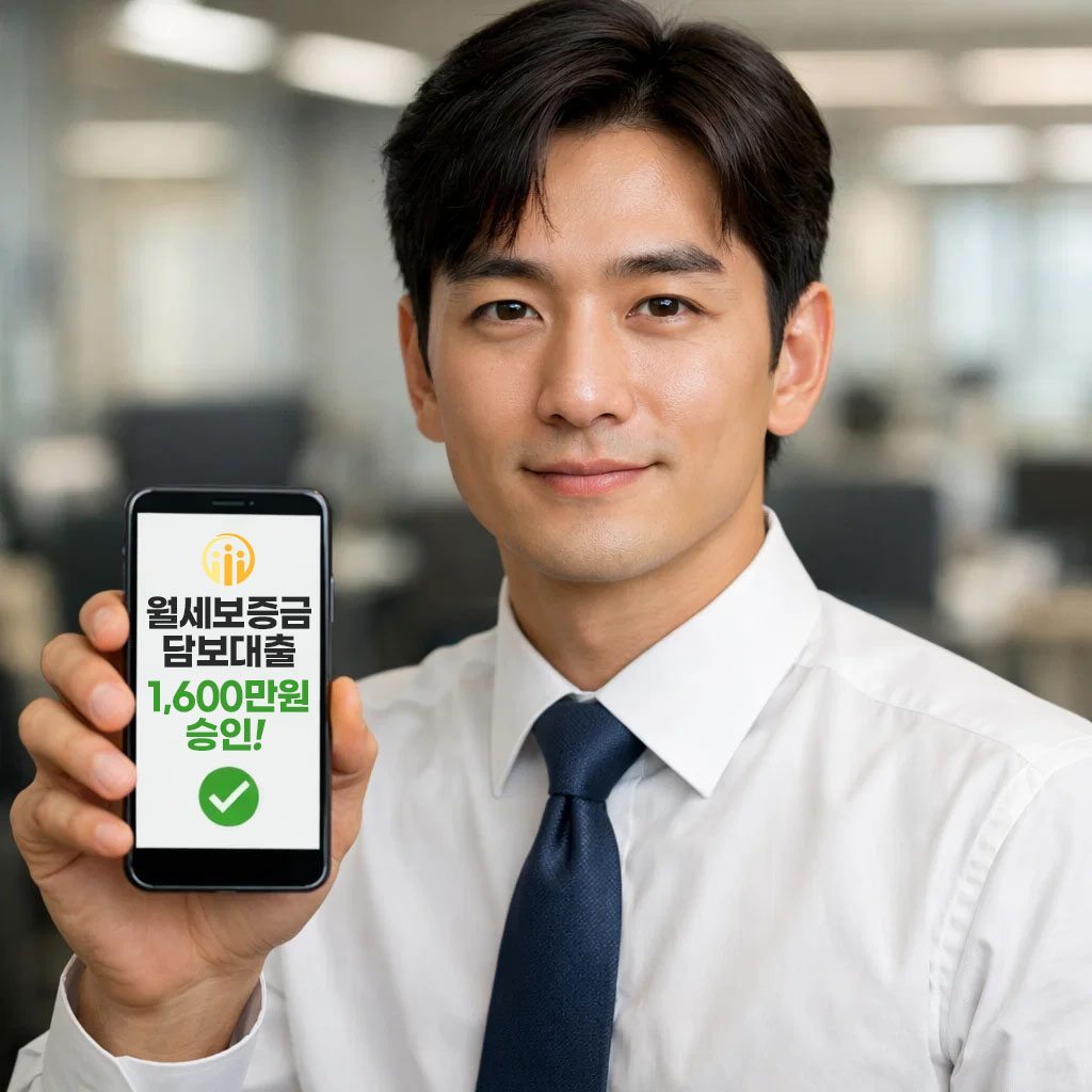 월세보증금담보대출 1,600만 원 승인