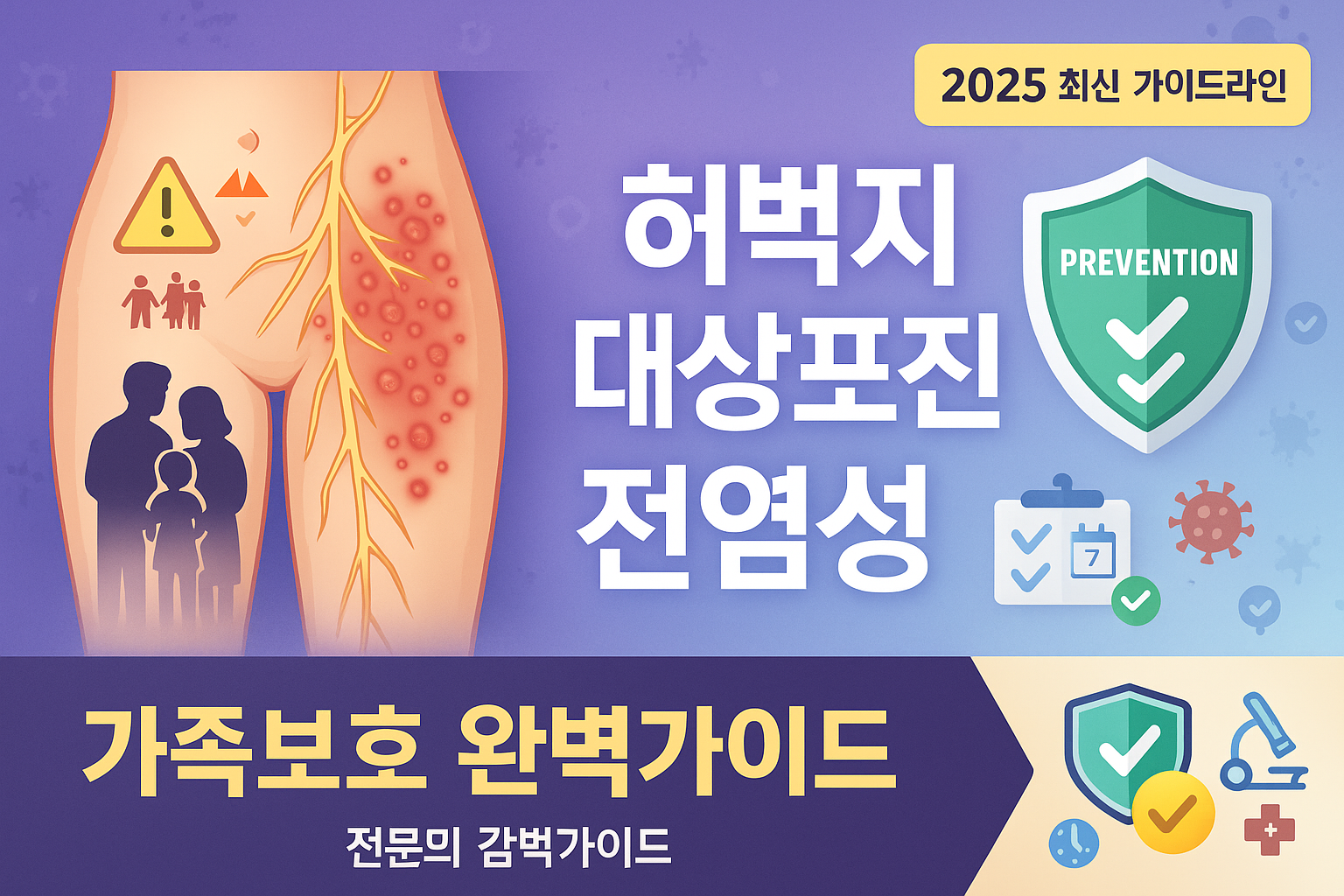 허벅지 대상포진 전염성 완전정리 - 가족과 동거인이 꼭 알아야 할 감염 예방법(2025)