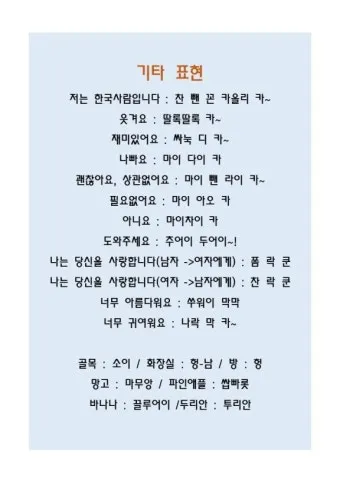 태국 고수 빼주세요 여행 태국어 회화 마이 싸이 인사말_11