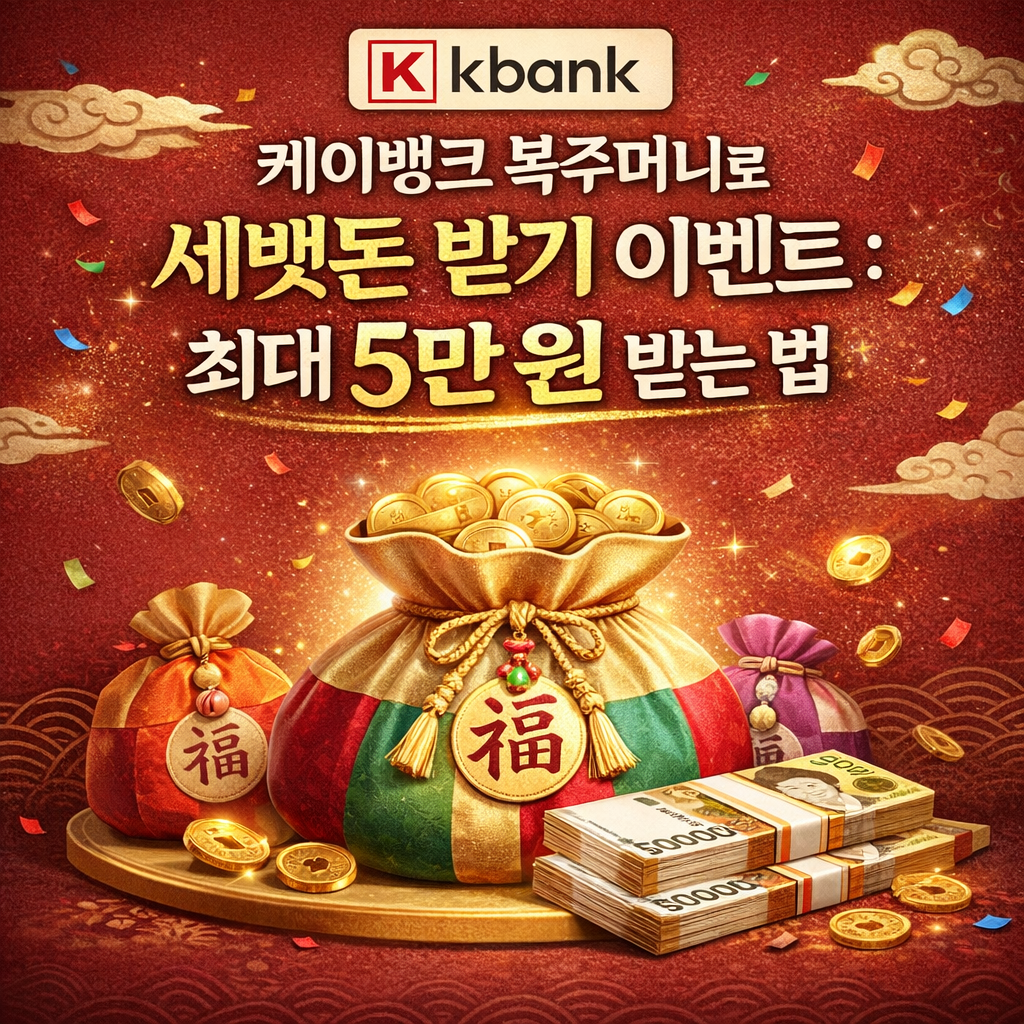 케이뱅크 복주머니로 세배돈 받기 이벤트 : 최대 5만 원 받는 법