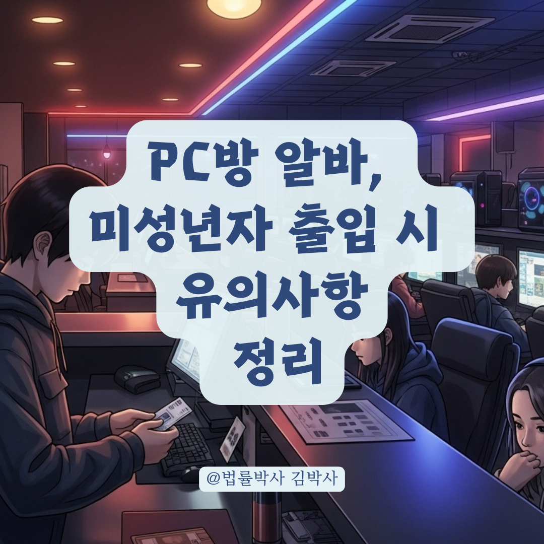 PC방 야간 알바 중 미성년자 출입 적발, 알바생도 처벌받을까?