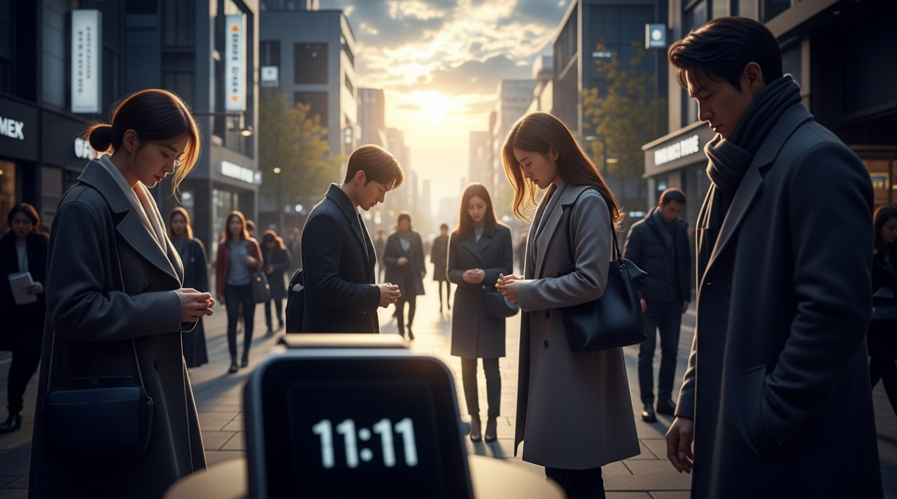 11월11일11시11분 부산을 향한 묵념