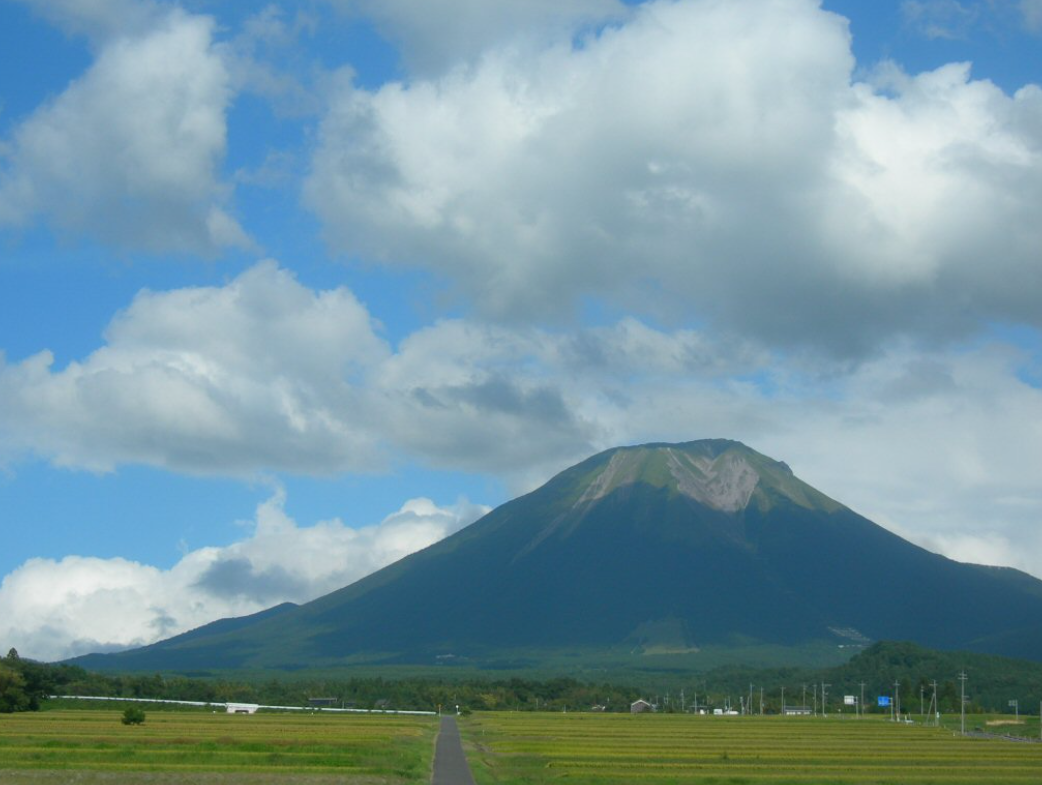 다이센 산의 전경