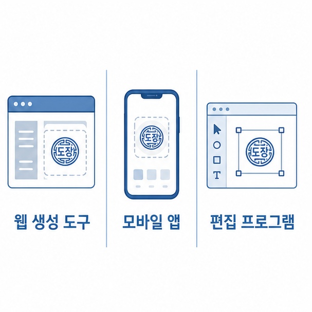 도장 만들기 도구 세 가지 비교