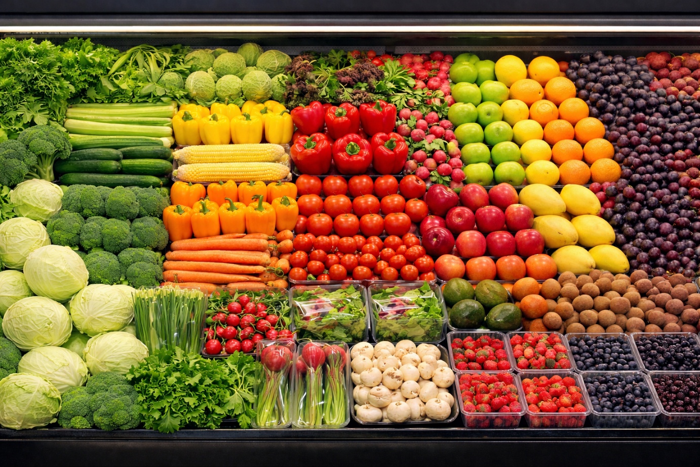 다양한 채소와 과일