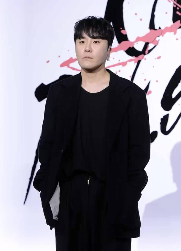 영화 <길복순> 발표회 현장의 변성현 감독