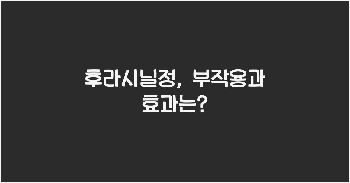 후라시닐정