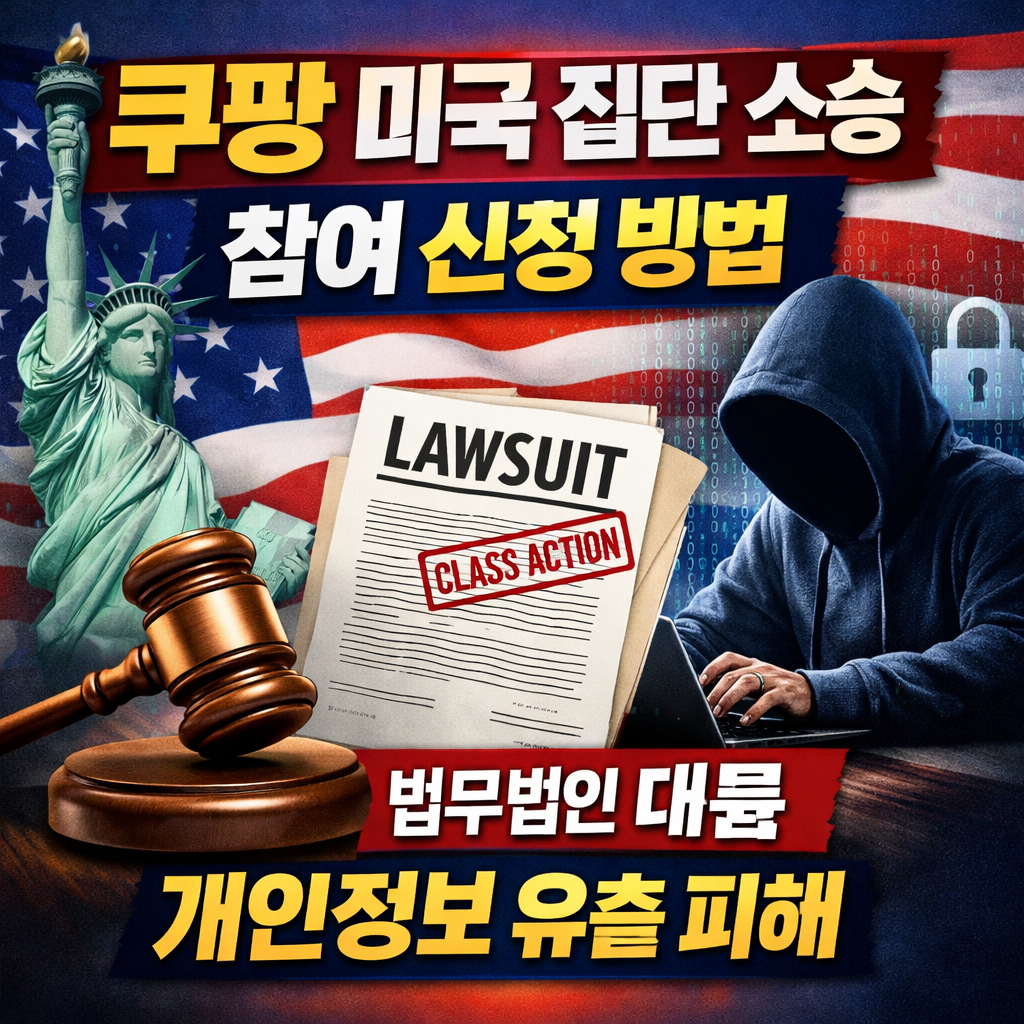 쿠팡 미국 집단 소송 참여 신청 방법 법무법인 대륜 개인정보 유출 피해