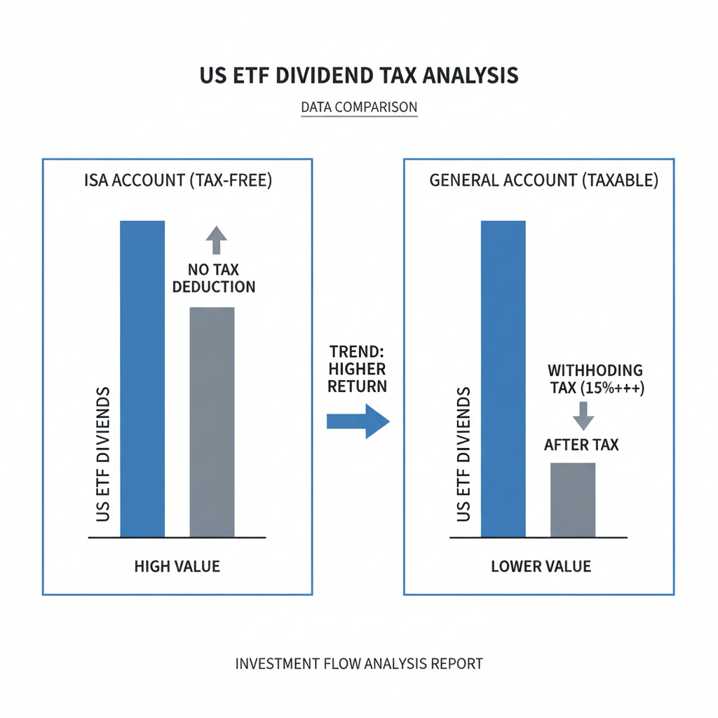 ISA 계좌 vs 일반 계좌 미국 ETF 배당금 세금 비교 분석