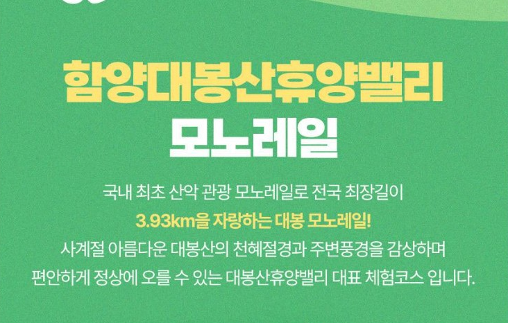 대봉산 모노레일 예약