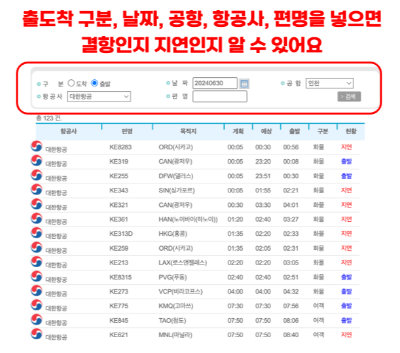 비행기-결항-대처법-대처방법-항공기-지연-보상-환불-예약-변경-취소-고객센터
