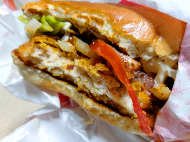 그냥 매운 치킨버거