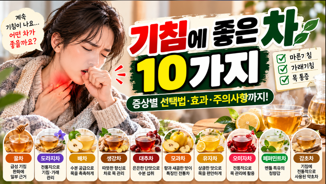 기침에 좋은 차