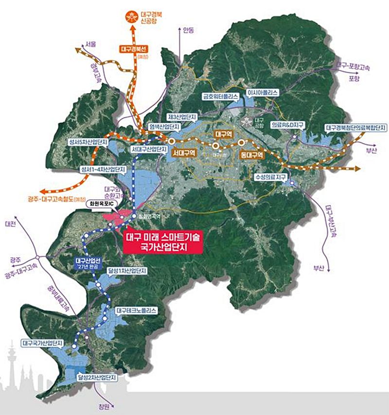 대구 산업단지 배치도