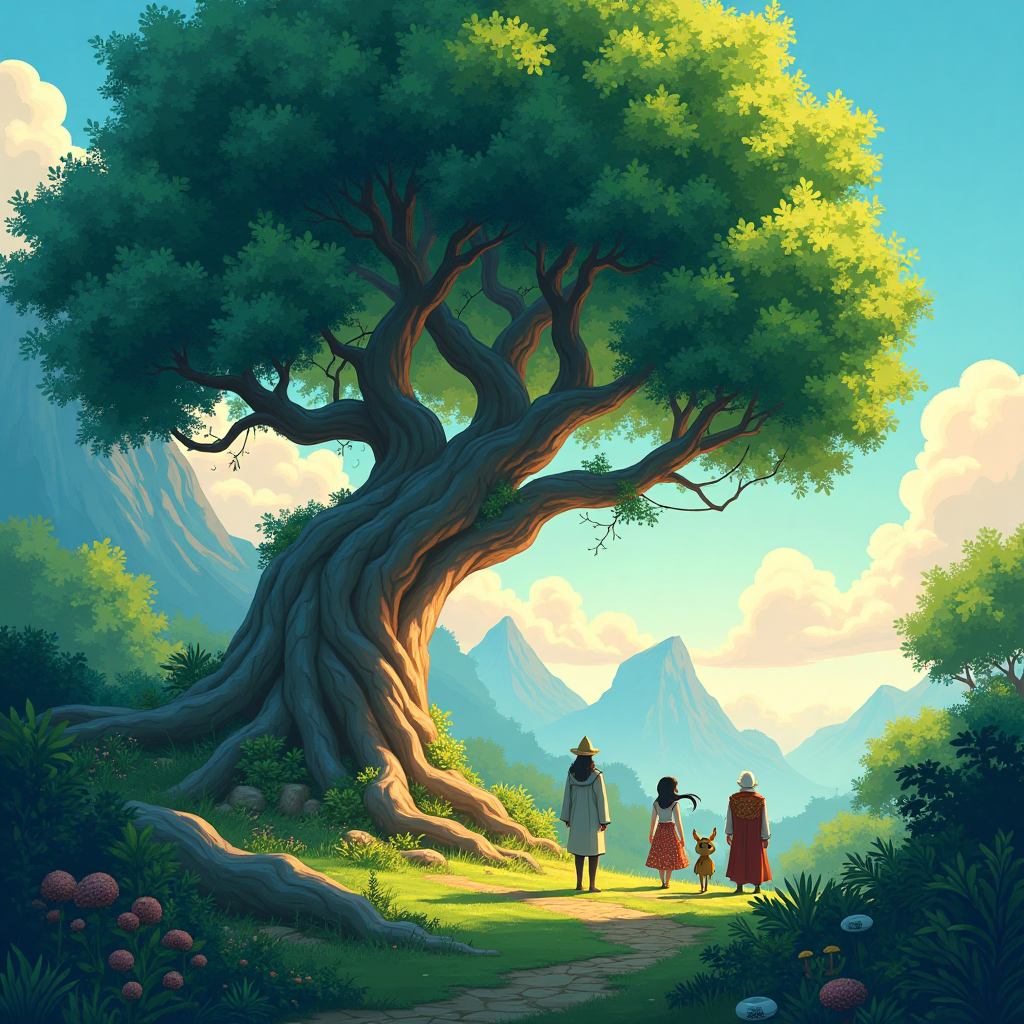 챗GPT 지브리 감성 일러스트