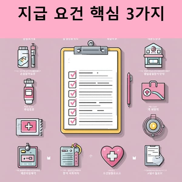 입원일당 보험 지급 조건 체크리스트