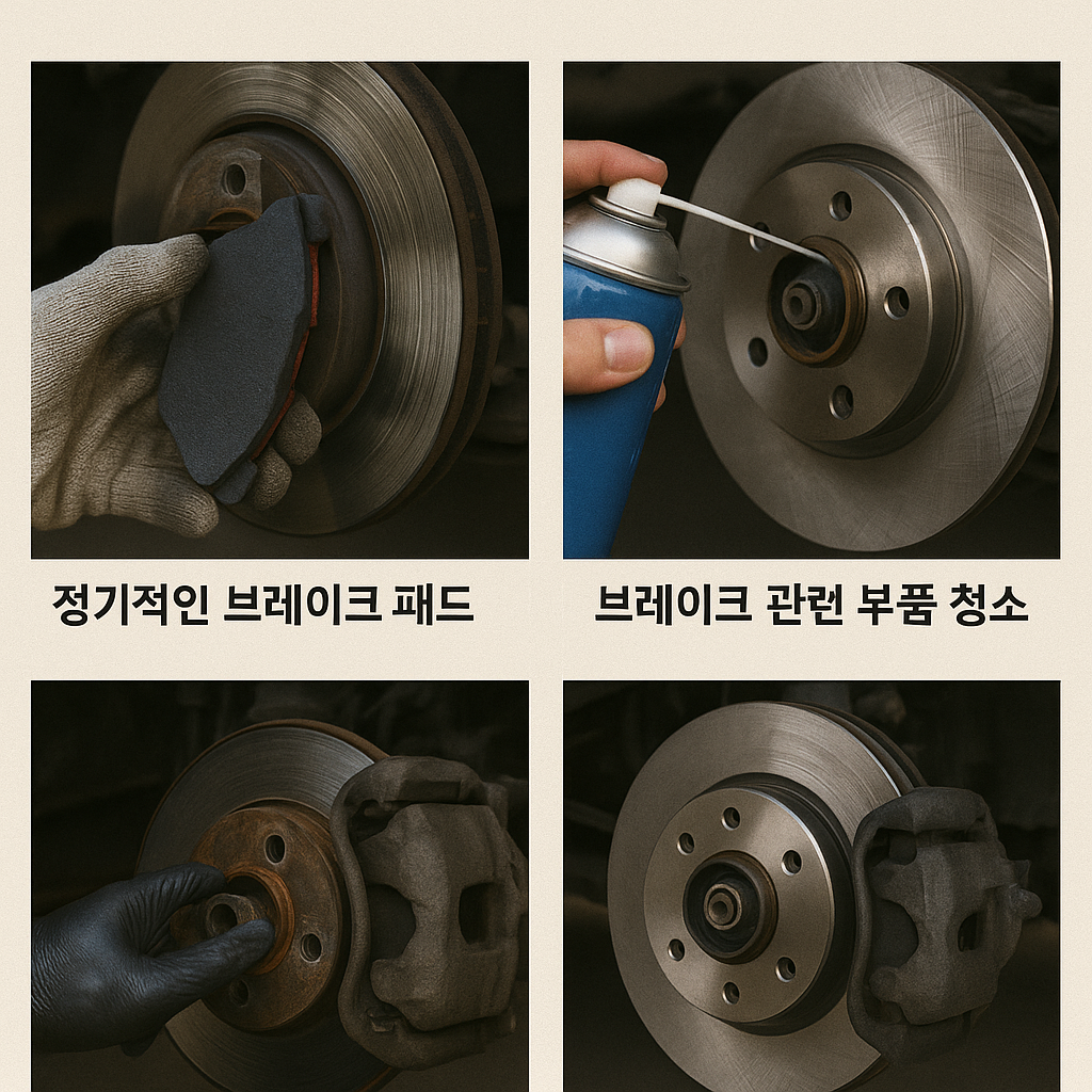 브레이크 소음 날 때 점검 방법 차량 제동장치 이상 징후 점검법