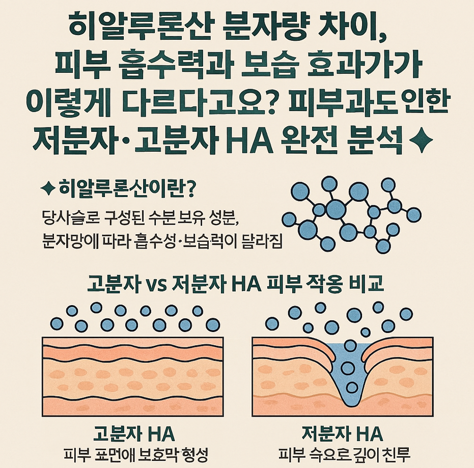 히알루론산 분자량 차이