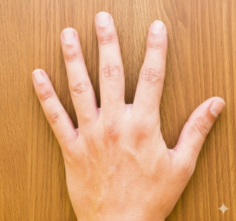 레이노증후군증상이 있는 손