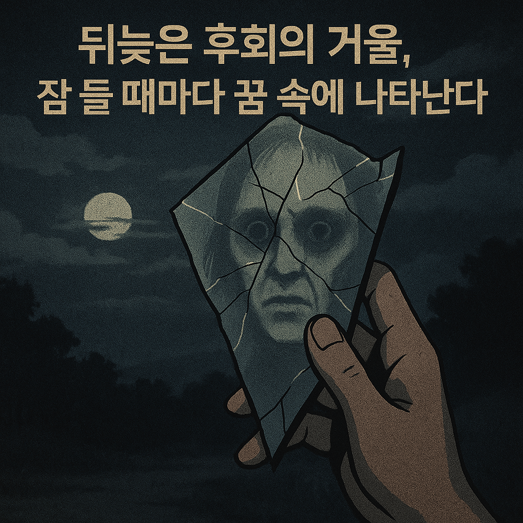 짧은 공포 상상극 -뒤늦은 후회