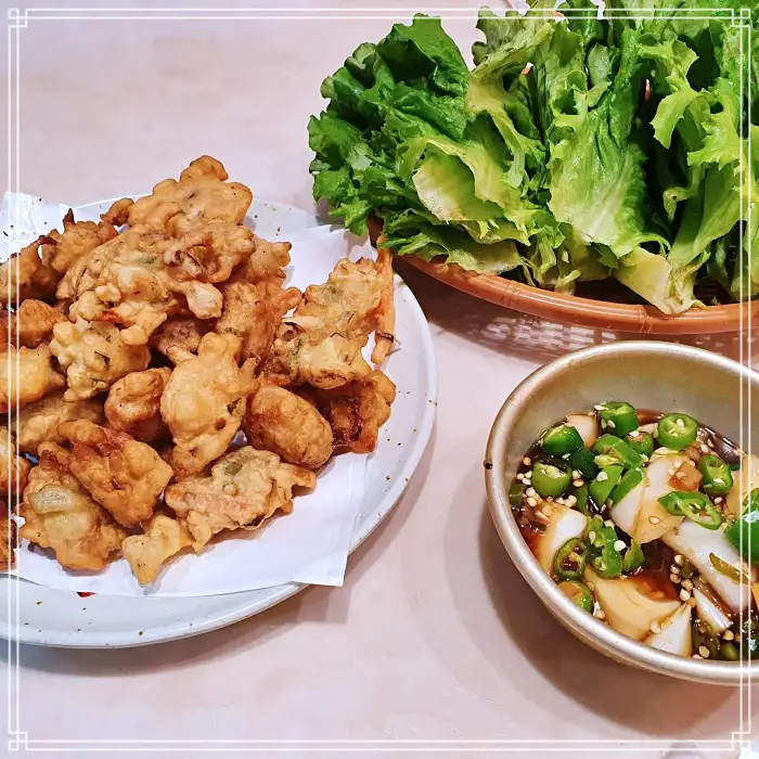 광주 1913 송정역시장 맛집 상추튀김