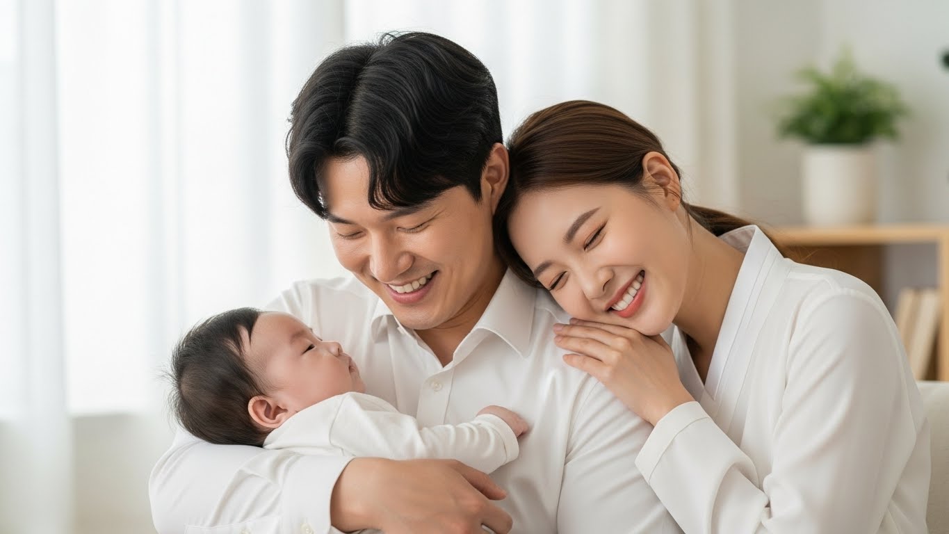 2026년 강화된 육아휴직 및 재정 지원 정책으로 행복하게 아이를 돌보는 신혼부부의 모습