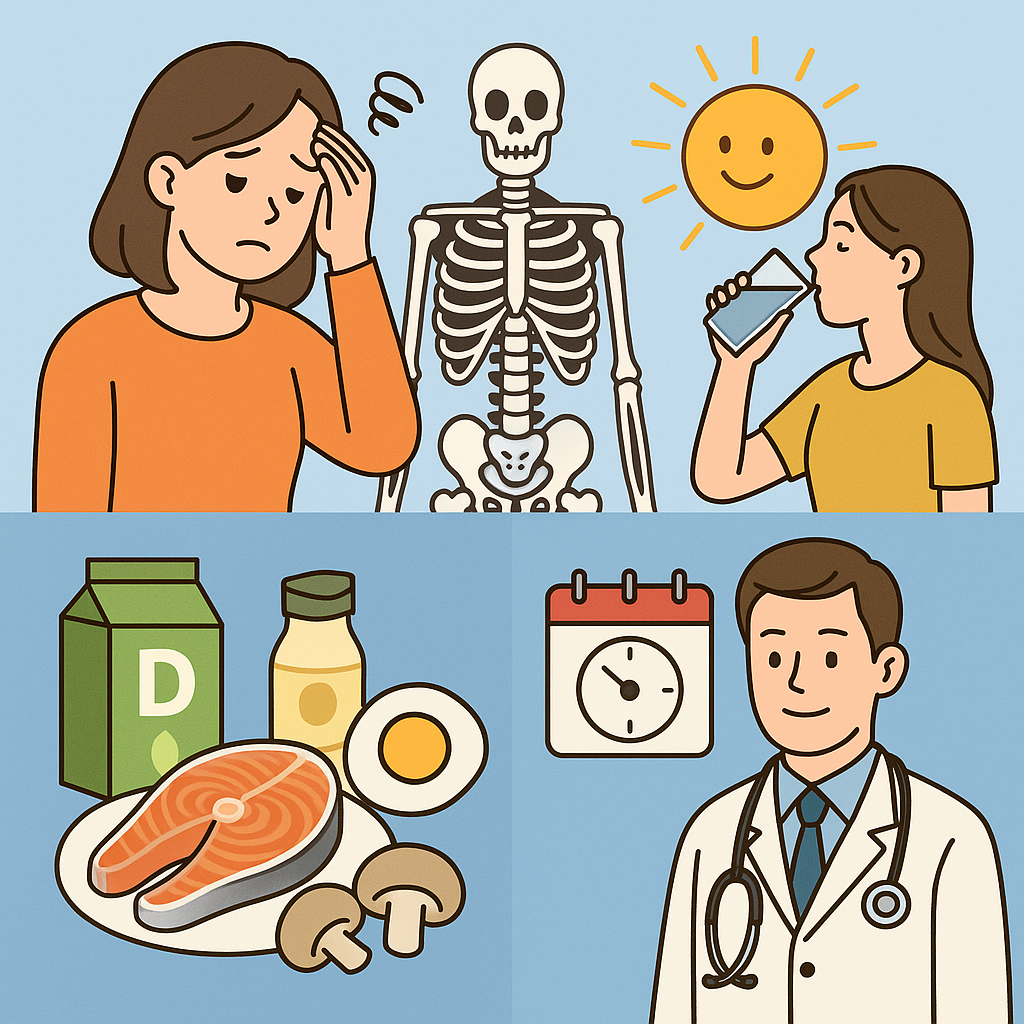 비타민 D 결핍의 증상과 해결 방법