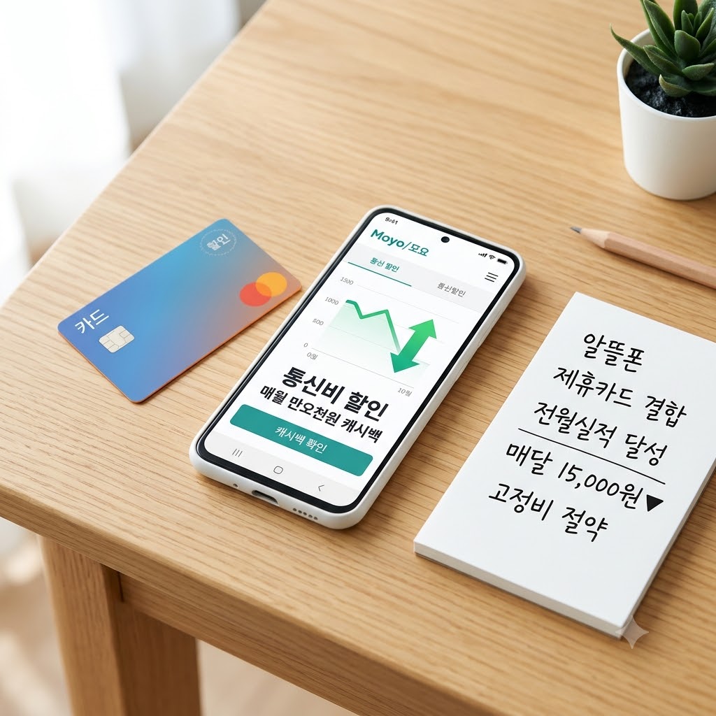 알뜰폰 통신비 할인 카드 조합으로 매달 1만 5천 원 캐시백 챙기는 법