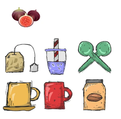 다양한 무화과와 차 레시피