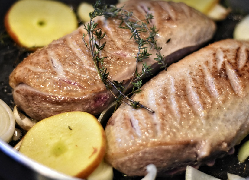 오리고기의 모습