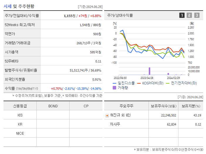일진디스플_기업개요