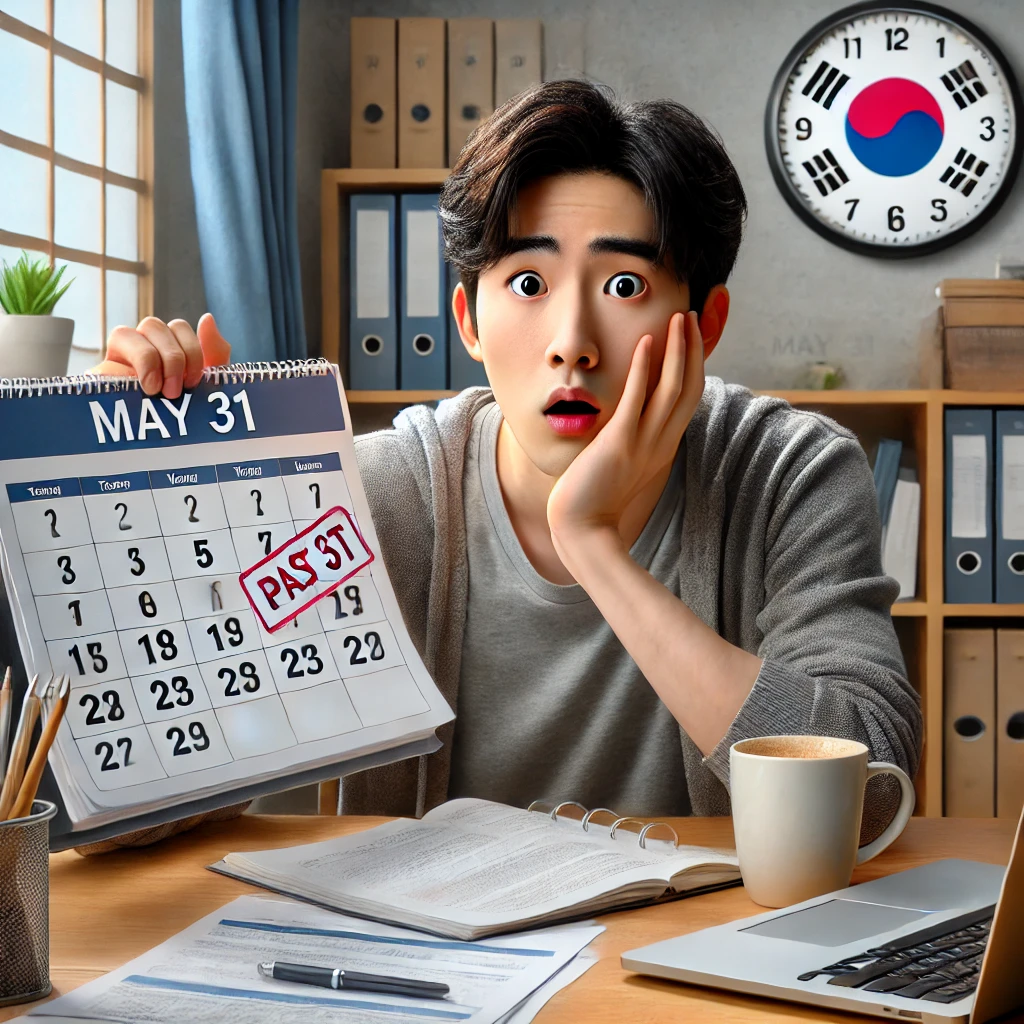종합소득세 신고 기한을 놓쳐 당황한 사람