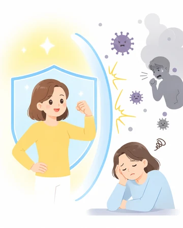 피로가 오래갈 때 면역력 변화 확인9