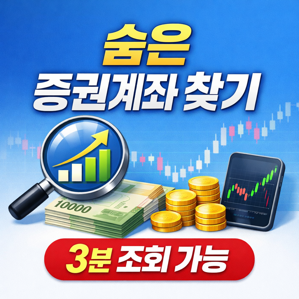 휴면증권계좌 조회 해지 방법｜숨은 증권계좌 한 번에 찾는 법 (2026 최신)
