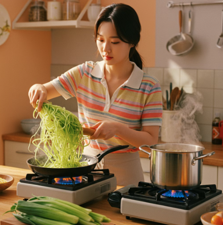 옥수수수염차 만드는 법 2 : 덖기, 끓이기