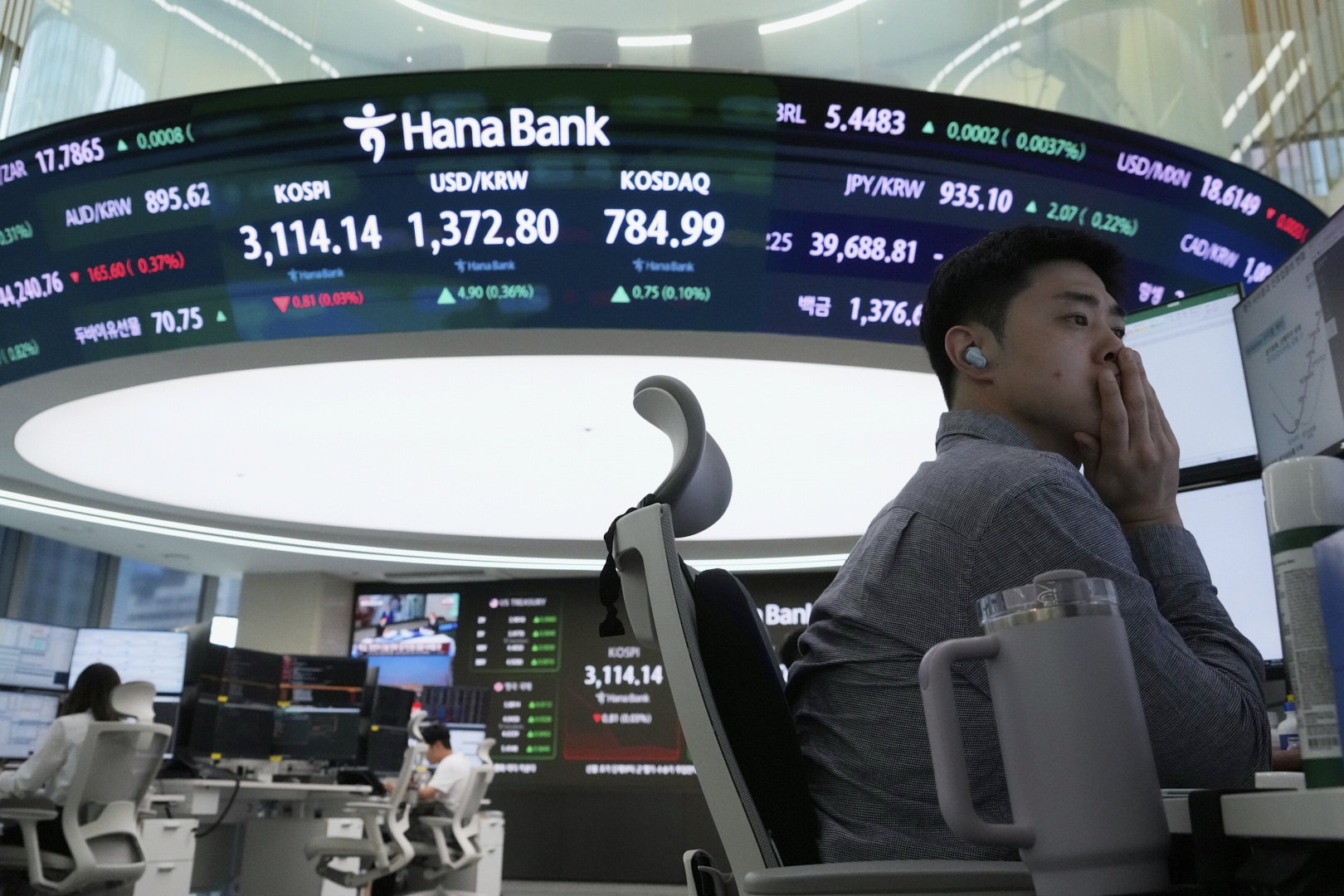 국내 증시 트레이딩룸 현장 모습