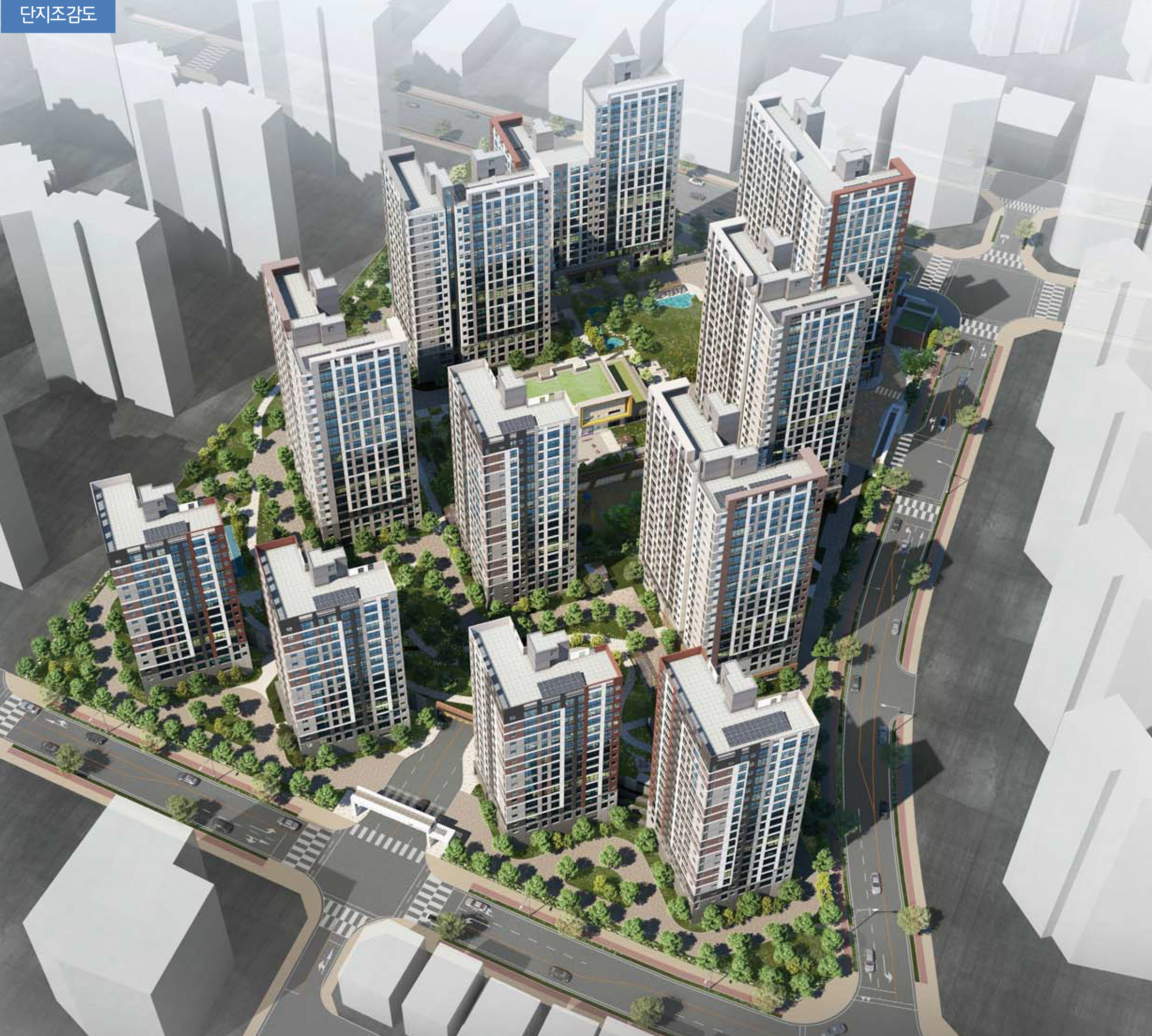 초롱꽃마을11단지 운정리베르니아 아파트 조감도