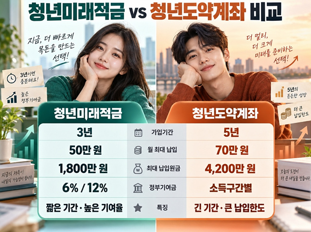 청년미래적금 청년도약계좌 갈아타기 비교