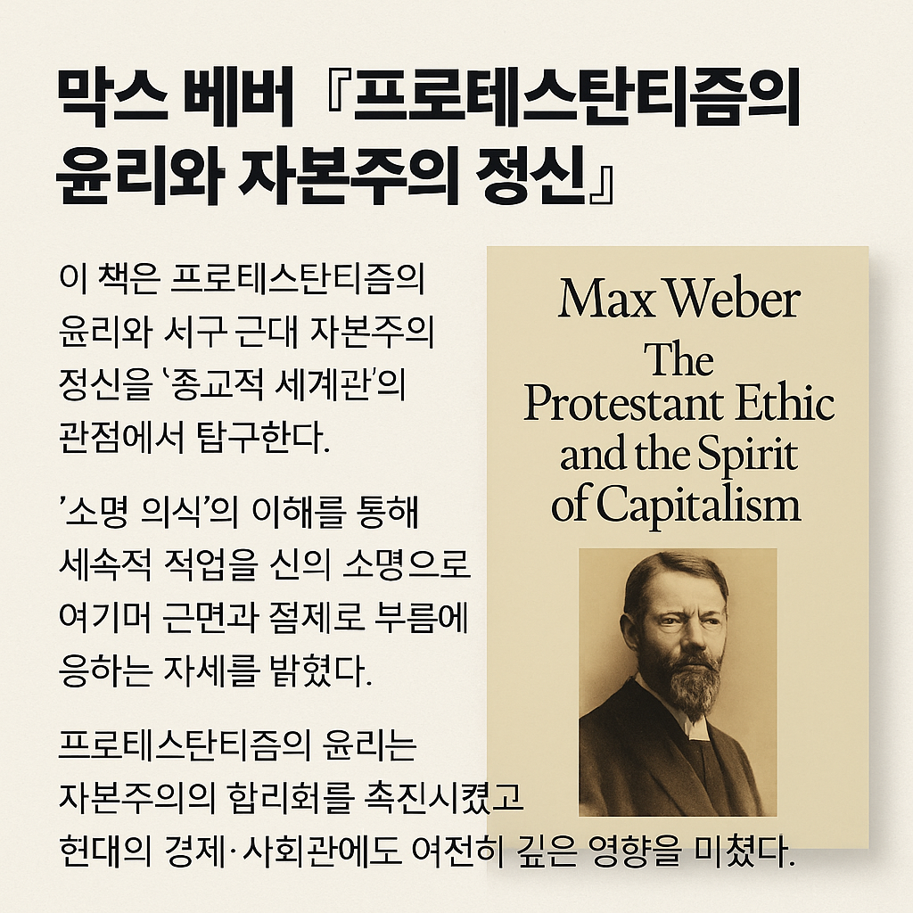 막스베버 [프로테스탄티즘의 윤리와 자본주의 정신]