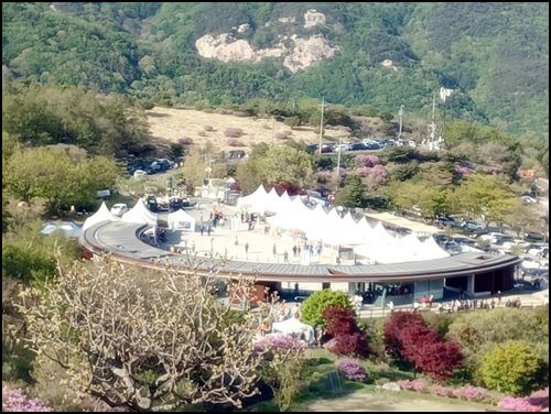 황매산 철쭉제 행사( 철쭉과 억새사이 휴게소)