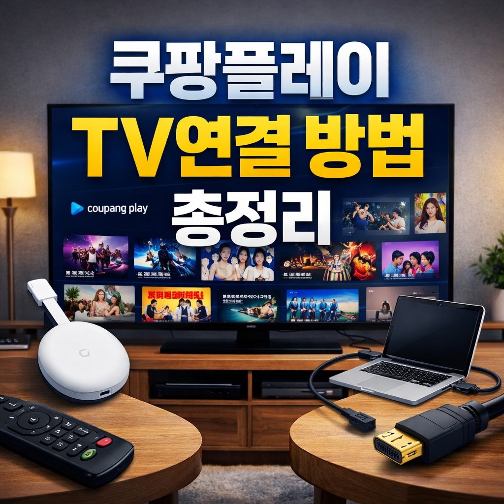 쿠팡플레이 TV연결 방법 총정리