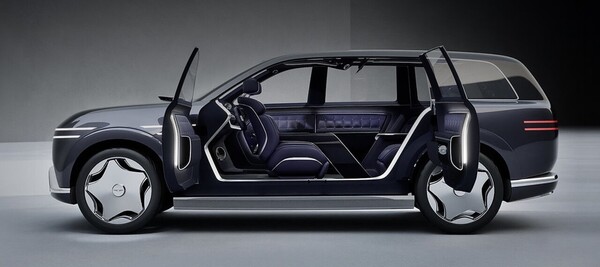 제네시스 GV90 프로토타입 포착 이미지