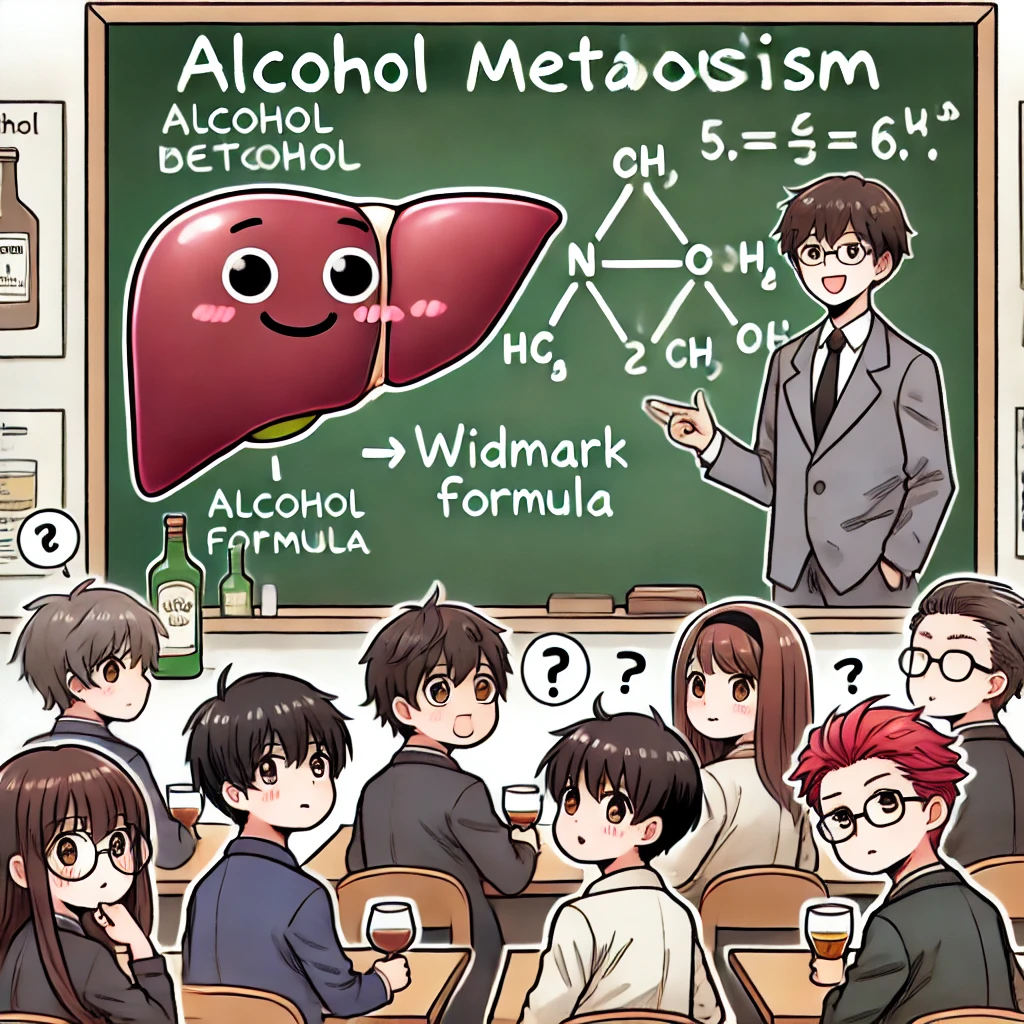 알코올 분해 속도와 Widmark 공식