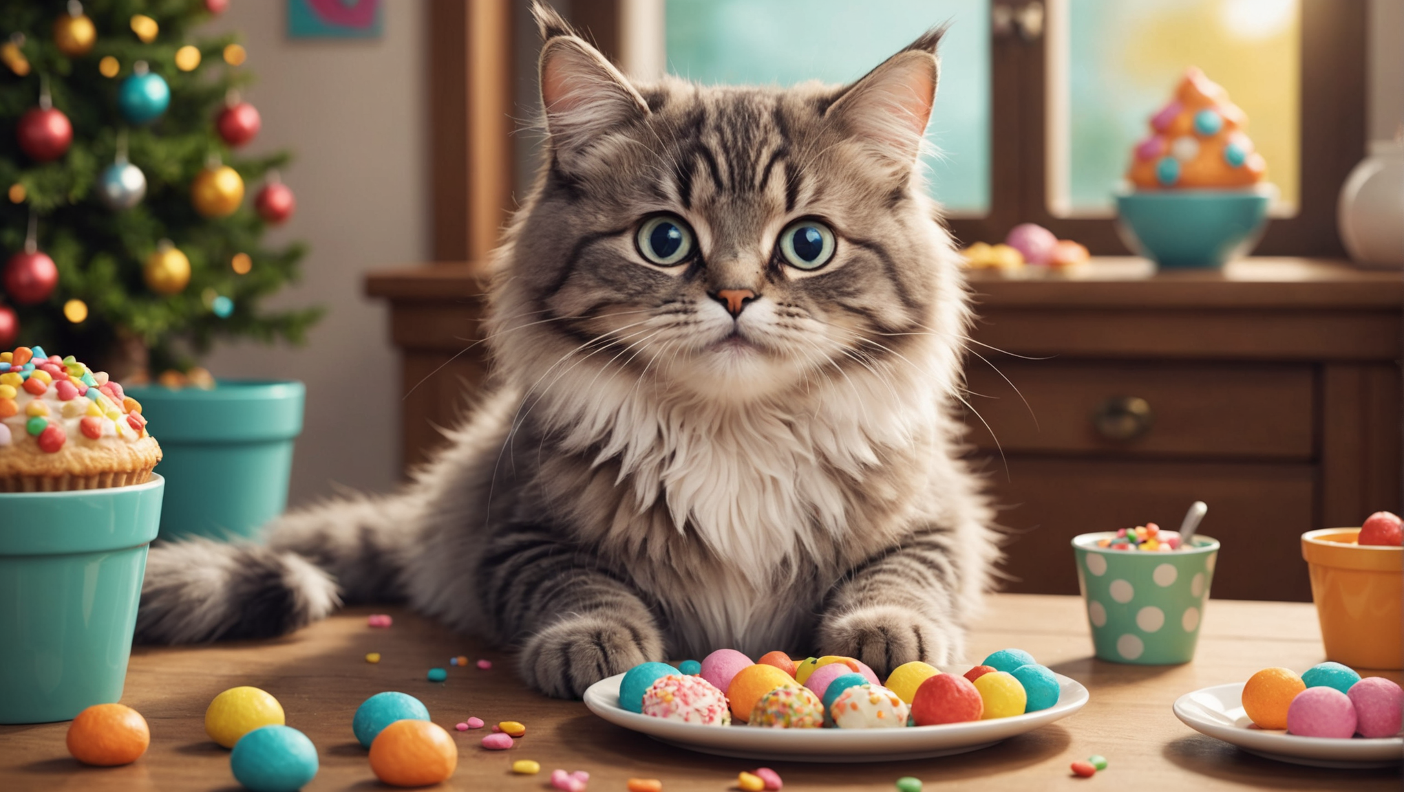 간식먹는 고양이