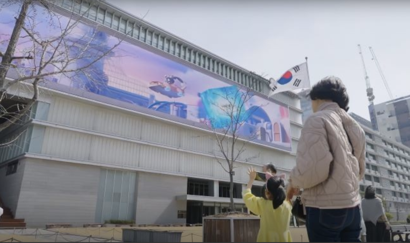 빛으로 피어난 백운광장, 광주의 밤하늘을 물들이다. K-컬처 미디어월이 열어가는 공공 예술의 미래