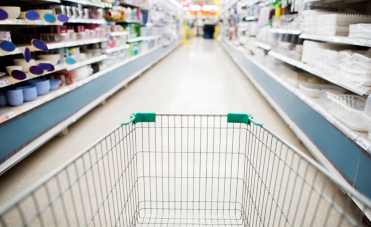 마트에서 장을보는 사진