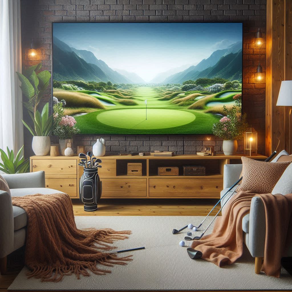 스크린골프장 배경