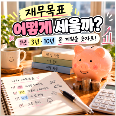재무목표 어떻게 세울까? 1년·3년·10년 돈 계획을 숫자로 만드는 방법