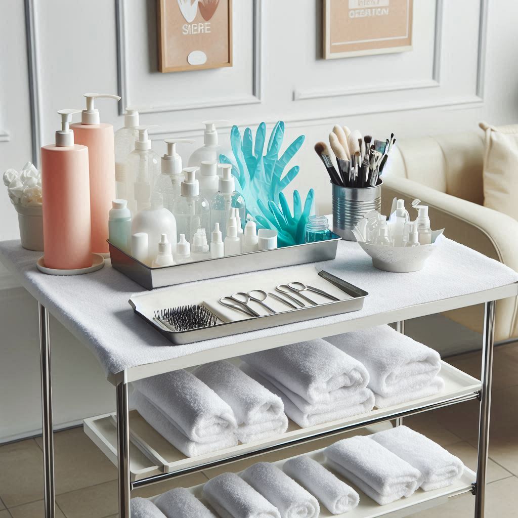 피부,체형관리 샵 배경